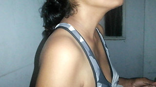 Father in Law's Gigantic Dick Hangs Out Under His Sarom for Step Daughter