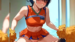 Beautiful cheerleader with small tits and a perfect body is fucked by her coach after a game