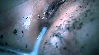 Lovely young babe gets every hole creampied by tentacles