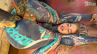 Tattooed Dreadhead Rides Big Cock Ass