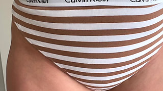 Crotch Touching Fetish in Grey Pyjama Pants