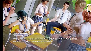 Teacher navigates a wild sex game in 3D