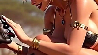 African Slave Foot Licking - Strict Femdom in Africa