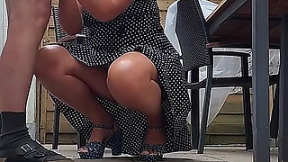 The Beautiful Model First Posed, Then Swallowed the Semen and Urinated