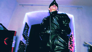 Mistress Eva Latex full leather fetish boots domina uniform bdsm kink hot milf