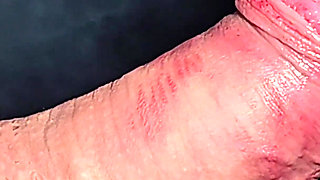 Big Close up - a Stream of Sperm Deep in the Throat