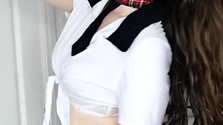 Brunette Teen Solo Webcam Masturbation