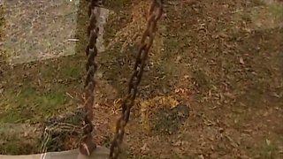 Johnny Thrust And Blonde Perfect In An Amazing Young Blonde With A Perfect Skinny Body Fucked Hard Outdoors Without Shyness