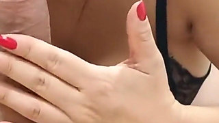 Curvy Latina MILF Hot Wife, Doggy Style Rimjob and Cabalgada with Cum in Mouth Visible, Real Homemade
