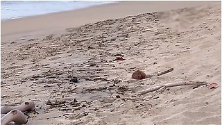 Stranger Fucks Me On A Nude Beach After I Blow Him Real Voyeur Caught Jerking Off Watching Us