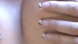 Preggo Brunette Babe Lady Ves Squeezes Her Nipples And Spreads Her Pussy Wide Apart