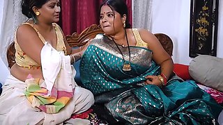Budhe Sasur ne 2 Bahu ko sath me choda
