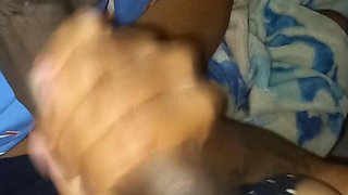 Married wife oral sex for lover while watching a movie