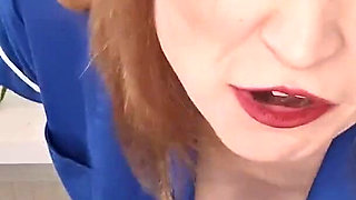 Nurse Clinical Trial Degradation with Rough Hand Job and Pegging Punishment