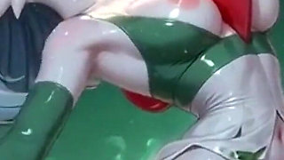 Oiled Gardevoir Sensually Touching Her Big Tits