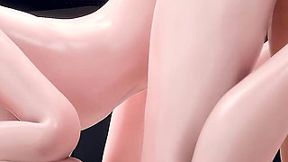 D.va Gangbang Photoshoot - DP & Creampie - 3D Overwatch Animation