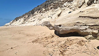 Stranger Approaches Naked Masturbating Woman and Helps Him with Handjob