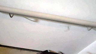 Shy Girl Gets Convinced in Elevator to Swallow a Stranger's Cum