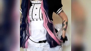 Curly Blonde Teen Records Solo Dildo Masturbation More at