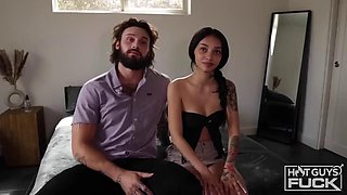 Hot threesome of wild brothers