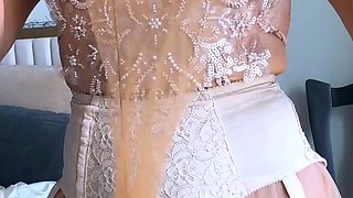 Mature stockings brit masturbates after getting fingered