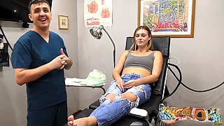 Long dress, behind the scenes, dental gag