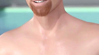 Away From Home 10 Eva's Underwater Ass Rub on Liam's Dick at Pool Party