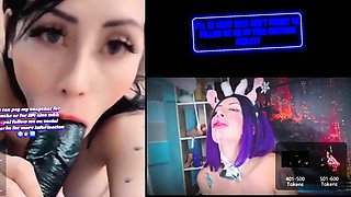 Amateur french whore toying her asshole on webcam