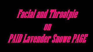Lavender Snowe Swallows Every Drop While You Cum Deep in Her Stomach