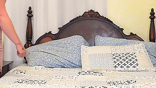 Cuckqueen Wife Brings Home Girl for Hubby - Fishnet Stockings and Heels up