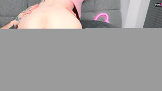 She Blindfolds Me and Puts a Sex Doll on My Cock During Footjob Then Rides Me After I Find Out