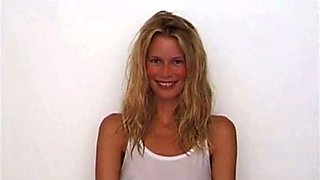 Claudia Schiffer's See-Through Shirt Exposes Her Nipples
