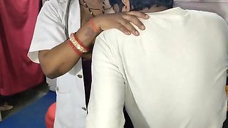 Indian Lady Doctor Hard Fuck - Big Natural Tits Nurse Blowjob & Doggy Style Sex