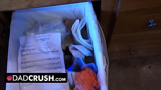 Dadcrush - strict step-dad spanks and disciplines his nasty daughter-in-law for misbehaving in class