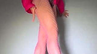 Amateur Jasmin stripping panties and masturbating
