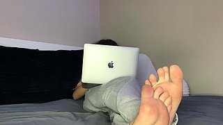 My live in slave was caught staring at my feet.