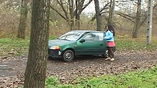 German Teen Pee and Cum in the Solo Forest Session