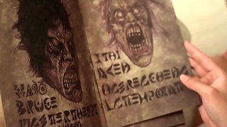 Sexy blonde girl summoned this big dick straight out of nowhere