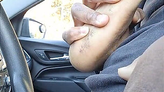 Karma's Virgin Soles 1st Car Feet Worship N Foot Job