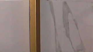 Secretary Foot Jerking - Wet Milking Nylon Feet of Smoking Blonde Office Girl!