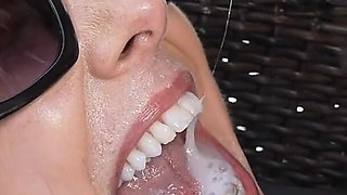 Creampie Cathy Hotwife Creampie Gangbang at Outdoor Pool