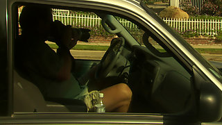 Ebony Couple After the Drive Home - Deep Blowjob and Slow Fuck on the Bed