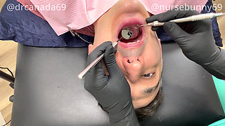 Nurse Bunny Checks Dr. Canada's Teeth Multi Angle