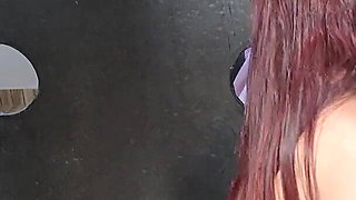 Wife Takes Bukkake Loads From Strangers at a Glory Hole!