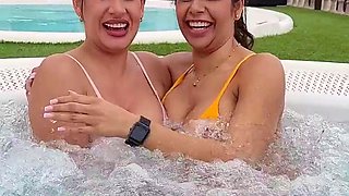 Sexy ass and stunning brunette babe