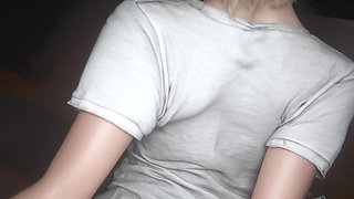 Resident Evil RE9 - Grace working overnight for that promotion Black Remix Color (Sound) WM By Madruga3D Animation 3D Hentai