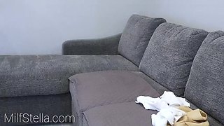 GILF Stella Goes Hardcore For Veteran's Day - American MILF Photo Shoot Turns Sex Tape