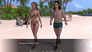 Paradise City: Sexy Dressed Hot Wife Walks on the Beach with Her Cuck Hubby Things Got Spicy - Episode 10