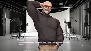 My New Girlfriend  Taboo Hentai Game  Ep.34 My GF Do a Sexy Secretary Role Play Photoshoot with a Stranger!