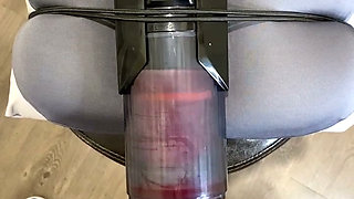 Gatling Toy Review and POV Demo with Three Cumshots!